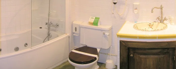 Baño de la Habitacion Rosa
