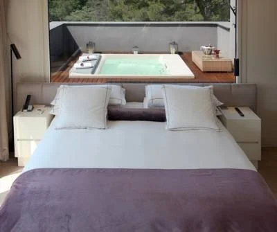 habitacion con hidromasaje hotel ABaC Restaurant