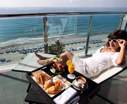 vistas al mar desde el hotel Allon Mediterranea