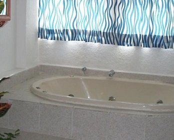 Foto de la bañera de hidromasaje en la Suite con bañera de hidromasaje.