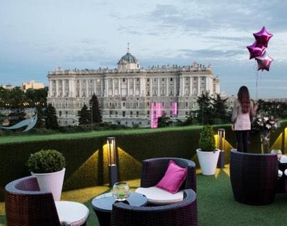 hotel romantico en Madrid Jardines de Sabatini