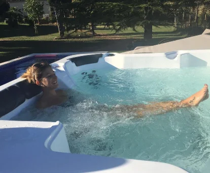 jacuzzi de la casa rural