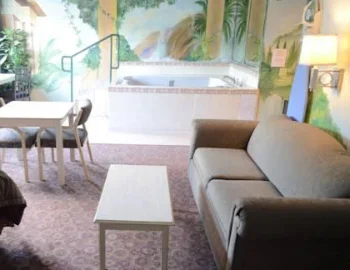 Hidromasaje en la Suite Deluxe con bañera de hidromasaje - Fumadores para una estancia muy especial o aniversario de bodas.