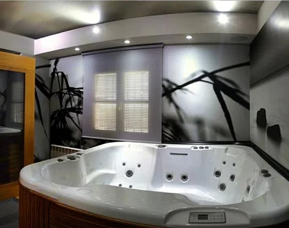 Foto del jacuzzi en el baño de la villa de 4 dormitorios en La Parra de Maribel