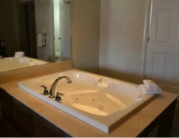 Foto de la Habitación Doble Executive con cama extragrande y bañera de hidromasaje con jacuzzi privado.