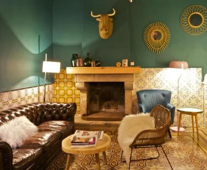 Una de las acogedoras zonas de uso compartido de este coqueto hotel boutique.
