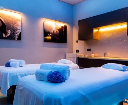 Sala de masajes y tratamientos del centro de spa de este hotel.