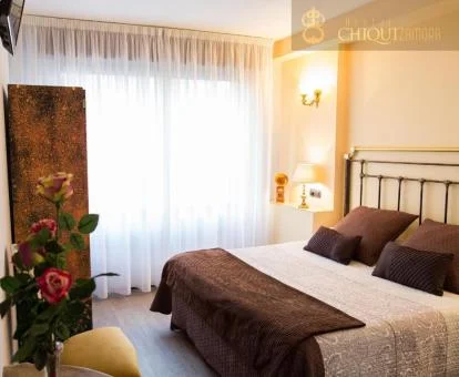 Una de las cómodas habitaciones dobles de este hotel boutique.