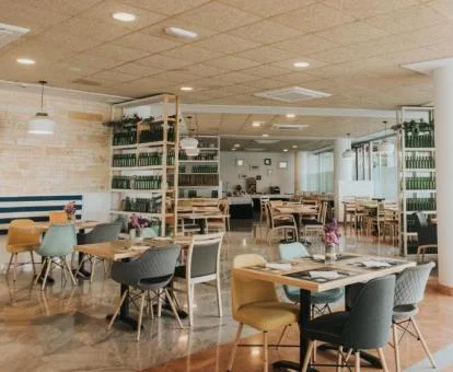 Uno de los espacios comunes de este moderno hotel boutique.