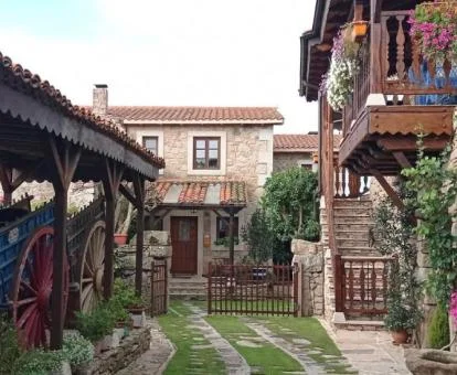 Preciosas zonas exteriores de este hotel romántico.