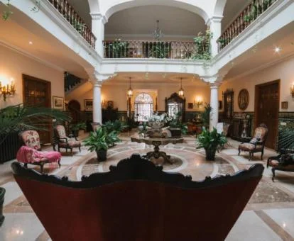 Uno de los elegantes espacios de uso compartido de este fabuloso hotel.