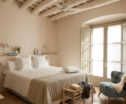 Una de las coquetas habitaciones de este hermoso hotel boutique.