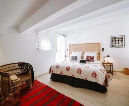 Una de las acogedoras habitaciones dobles de este hermoso hotel boutique.