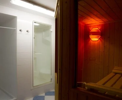 Acogedor centro de bienestar de este hotel ideal para parejas.