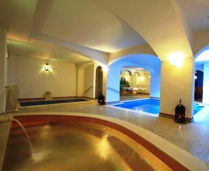 Acogedor centro de bienestar de este hotel ideal para parejas.