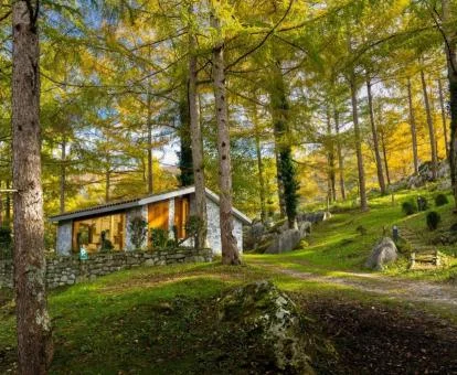 Una de las preciosas casas de campo de este complejo rural.