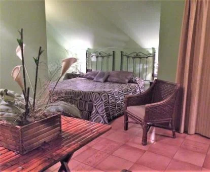 Una de las acogedoras habitaciones dobles de este hotel boutique.