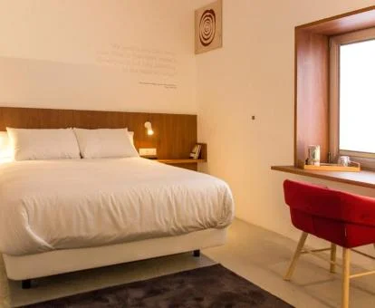 Una de las cómodas habitaciones dobles del hotel.