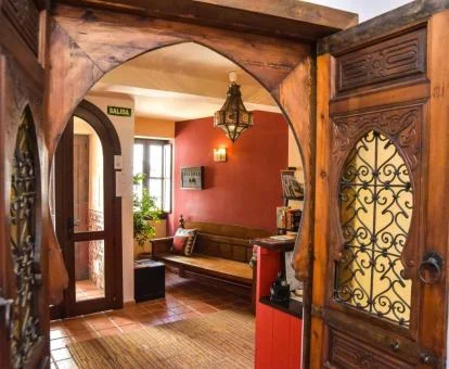 Una de las acogedoras zonas comunes de este hotel con encanto.