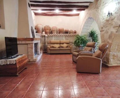 Uno de los espacios de uso compartido de este maravilloso hotel rural.