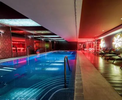 Instalaciones de bienestar del spa del hotel.