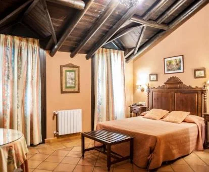 Una de las coquetas habitaciones de estilo tradicional del hotel.