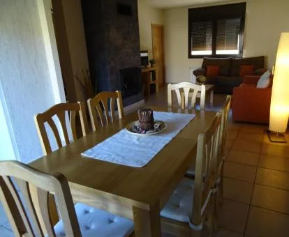 Interior de esta acogedora casa rural independiente.