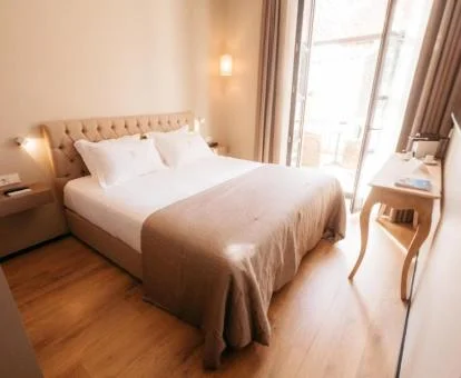 Una de las elegantes habitaciones dobles de este hotel boutique.