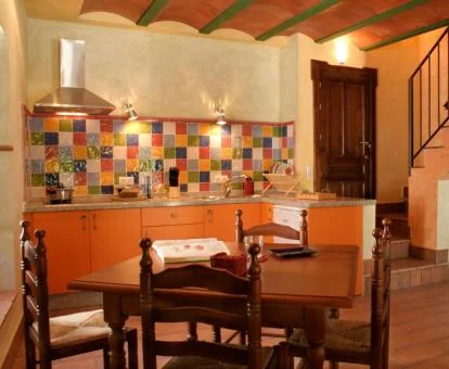 Interior de esta coqueta casa rural independiente.