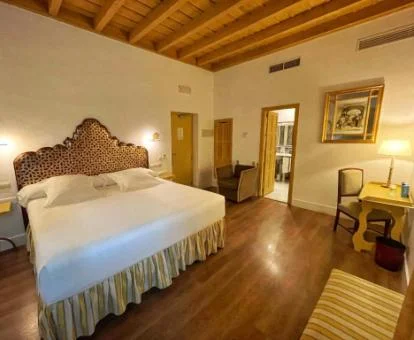 Una de las preciosas habitaciones de este elegante hotel boutique.