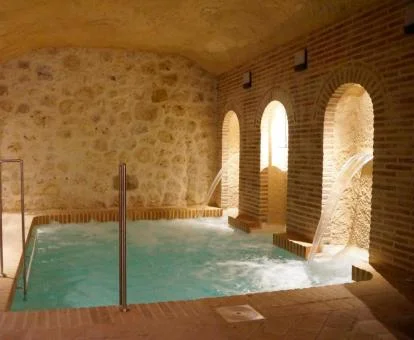 Zona de bienestar de este establecimiento ideal para parejas.