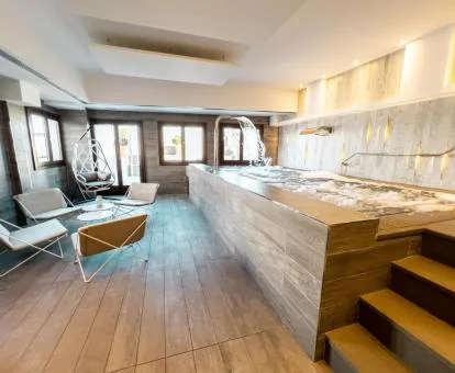 Elegante zona de bienestar de este hotel con encanto.