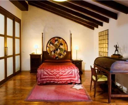 Una de las coquetas habitaciones de estilo tradicional de este hermoso hotel.