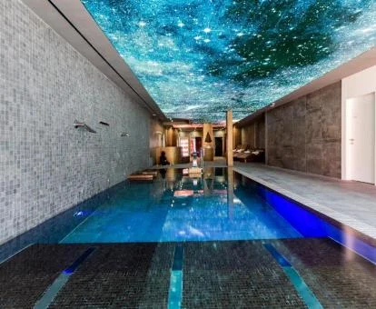 Instalaciones del elegante spa del hotel.