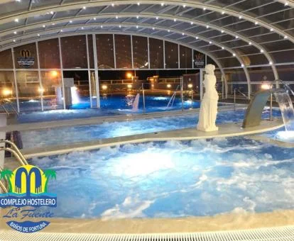 Espectacular circuito de hidroterapia del spa del hotel.