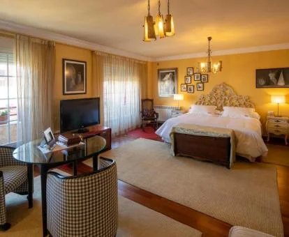 Una de las amplias habitaciones dobles de este hotel boutique.