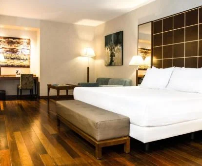 Una de las elegantes habitaciones dobles de este hotel boutique.