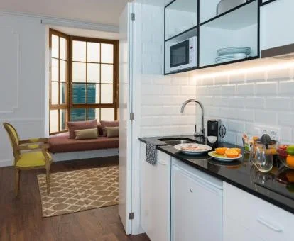 Zona de la cocina de la Suite Deluxe de este hotel.