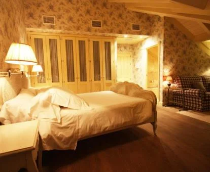 Una de las coquetas habitaciones dobles de este hotel boutique tradicional.