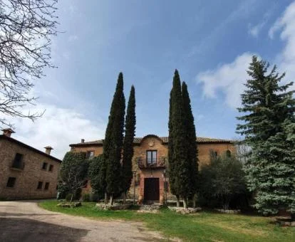 Edificio de este hotel romántico ideal para una escapada rural.