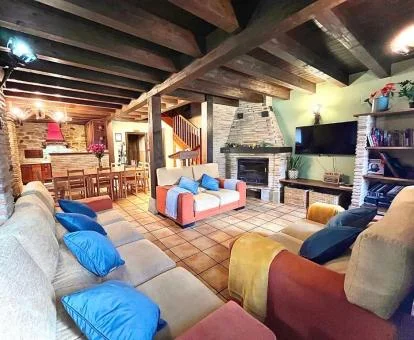 Uno de los espacios de uso compartido de este hotel rural.