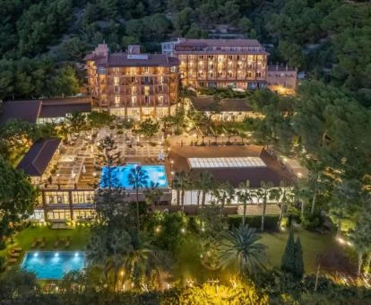 Vista aérea de este espectacular hotel con encanto.