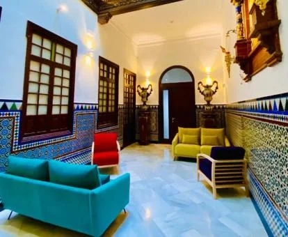 Patio interior de estilo andaluz de este precioso alojamiento.