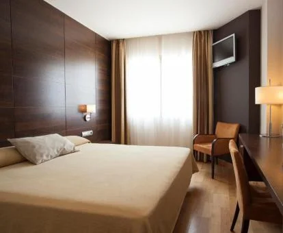 Una de las elegantes habitaciones dobles de este hotel boutique.