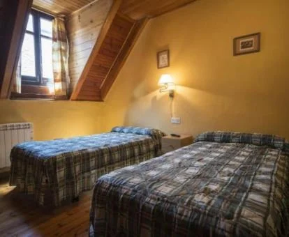 Una de las acogedoras habitaciones de este hotel rural.