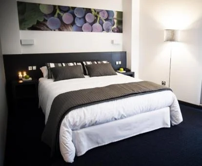 Una de las modernas habitaciones dobles del hotel.