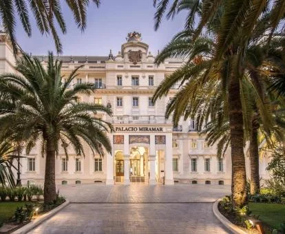 Edificio de este elegante hotel de estilo palaciego.