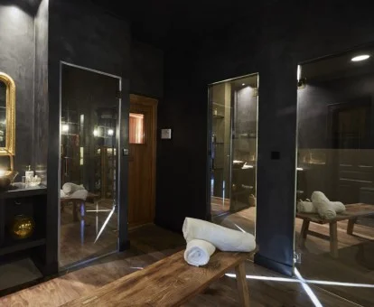 Elegante espacio de bienestar de este lujoso hotel.