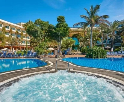 Instalaciones de bienestar al aire libre del hotel.