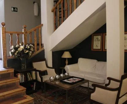 Uno de los acogedores espacios de uso compartido del hotel.